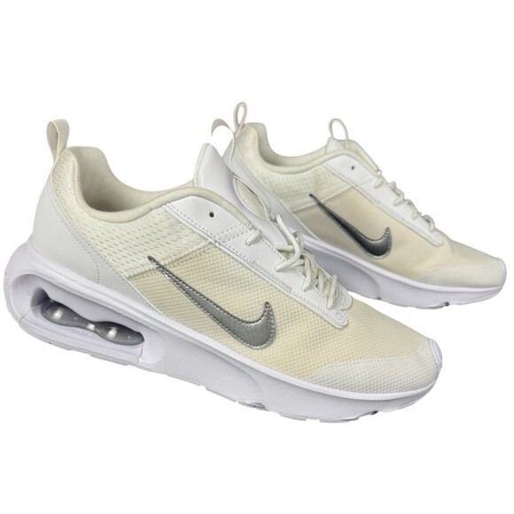 Nike Womens Size 12 Sneakers Shoe Air Max Interlock White Silver DV5695-100 New - Picture 3 of 9